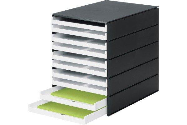 Styro STYRO Schubladenbox PRO schwarz 14-800292 10 Fächer