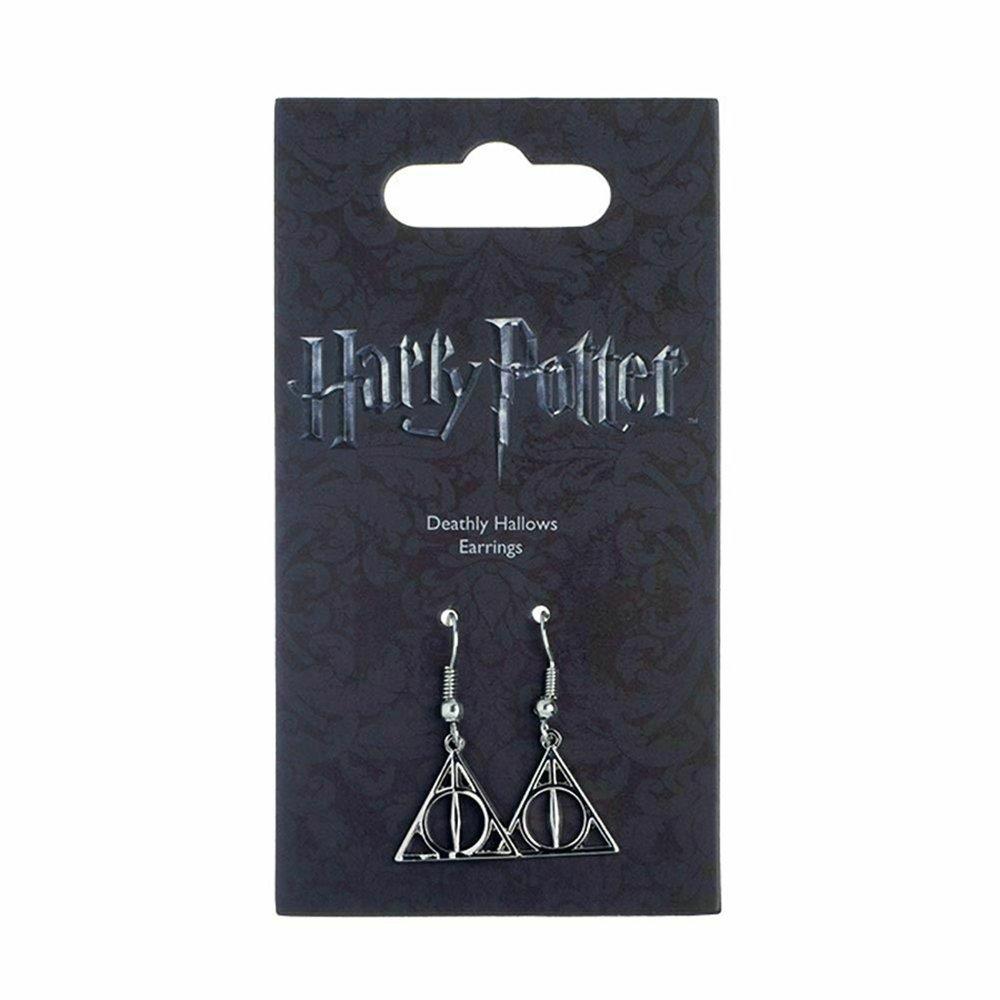 Harry Potter Deathly Hallows Ohrringe, Versilbert