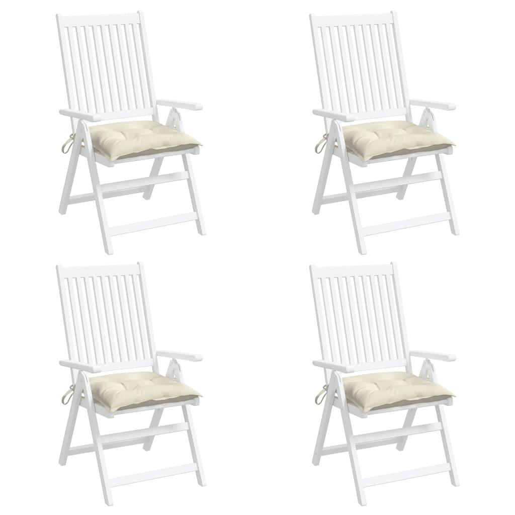 VidaXL Stuhlkissen 4 Stk. 40x40x7 cm Stoff