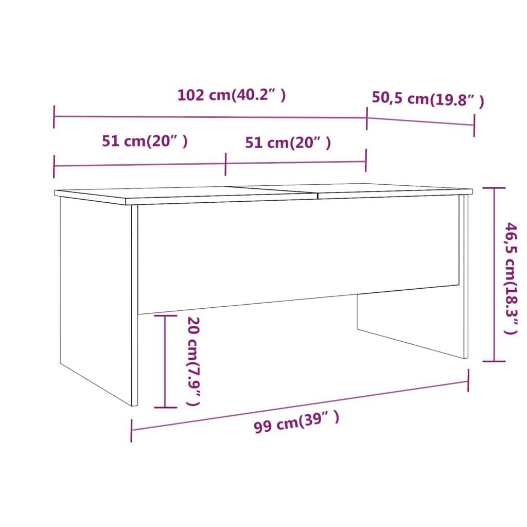 VidaXL Couchtisch holzwerkstoff