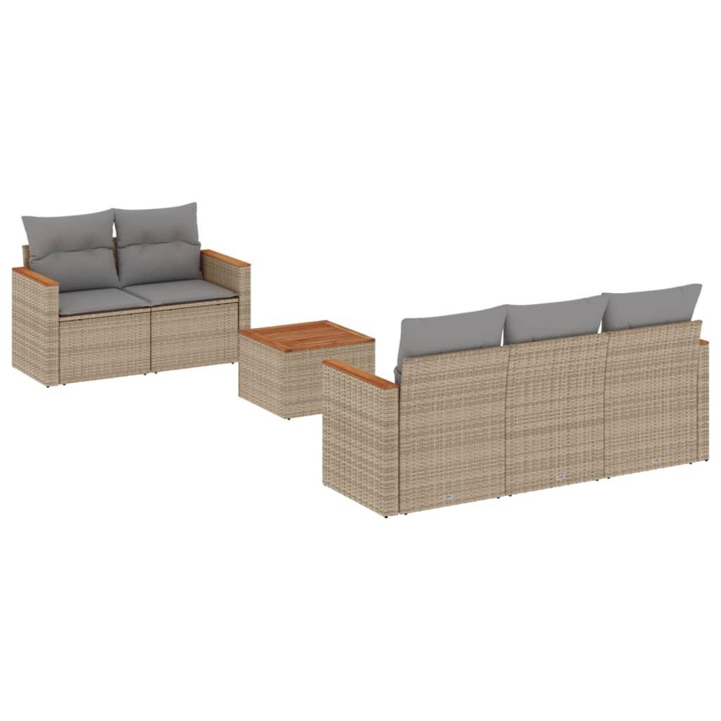 VidaXL Garten sofagarnitur poly-rattan