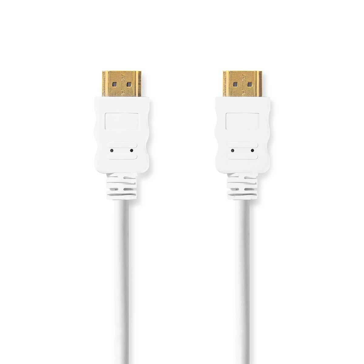 Nedis High Speed HDMI™ Kabel mit Ethernet | HDMI™ Stecker | HDMI™ Stecker | 4K@30Hz | ARC | 10.2 Gbps | 2.00 m | Rund | PVC | Weiß | Box