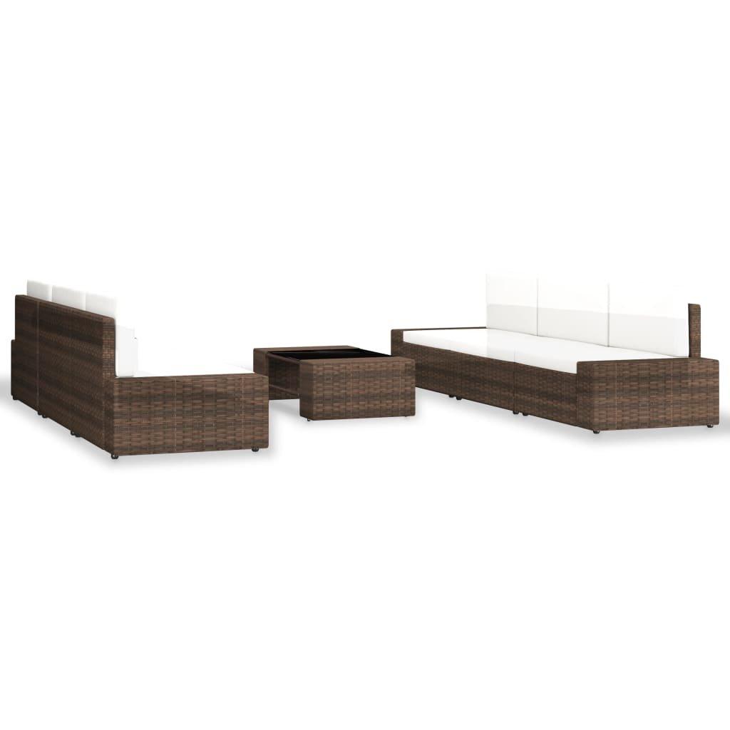 VidaXL Garten-lounge-set poly-rattan