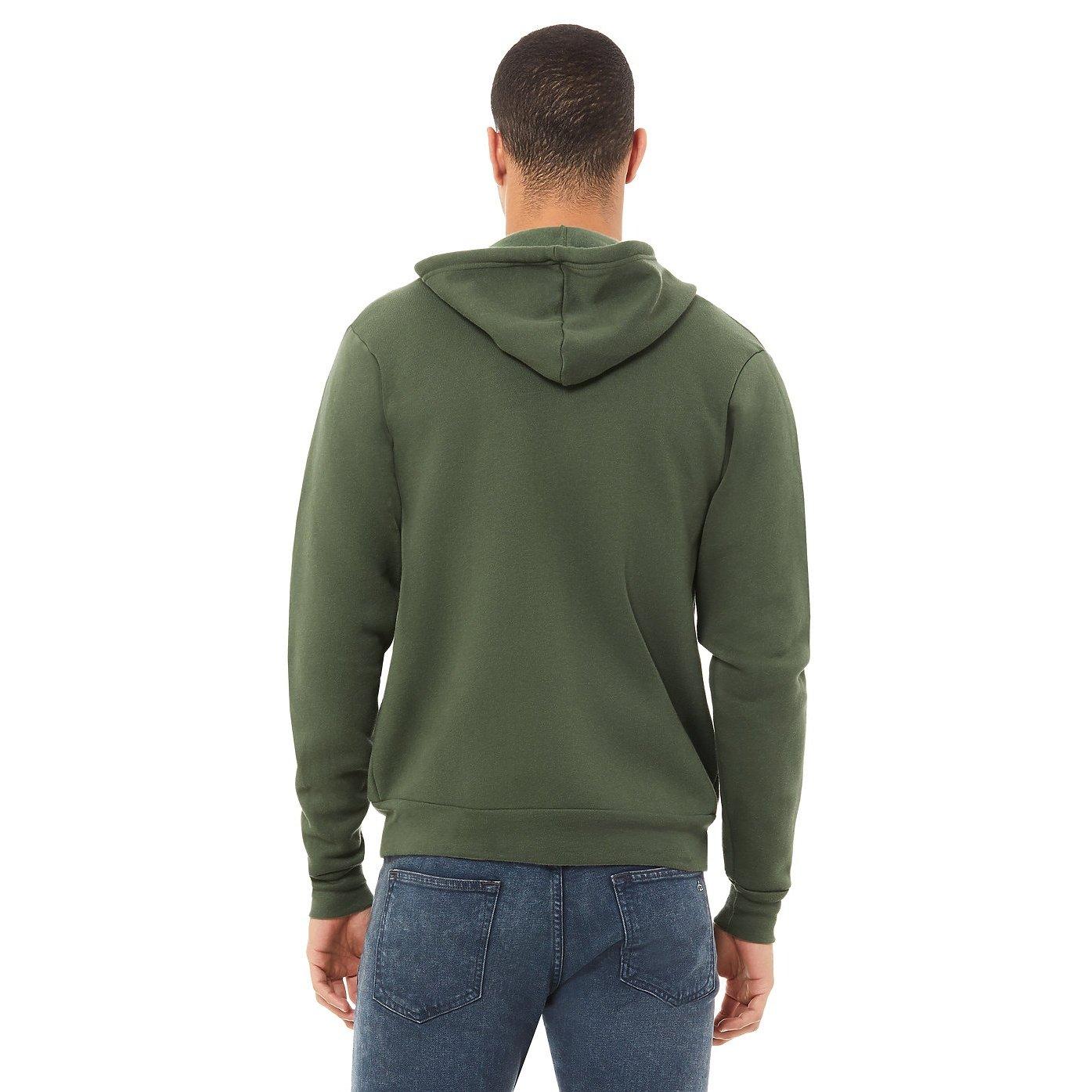 Bella + Canvas Erwachsene Reißverschluss Kapuzenjacke
