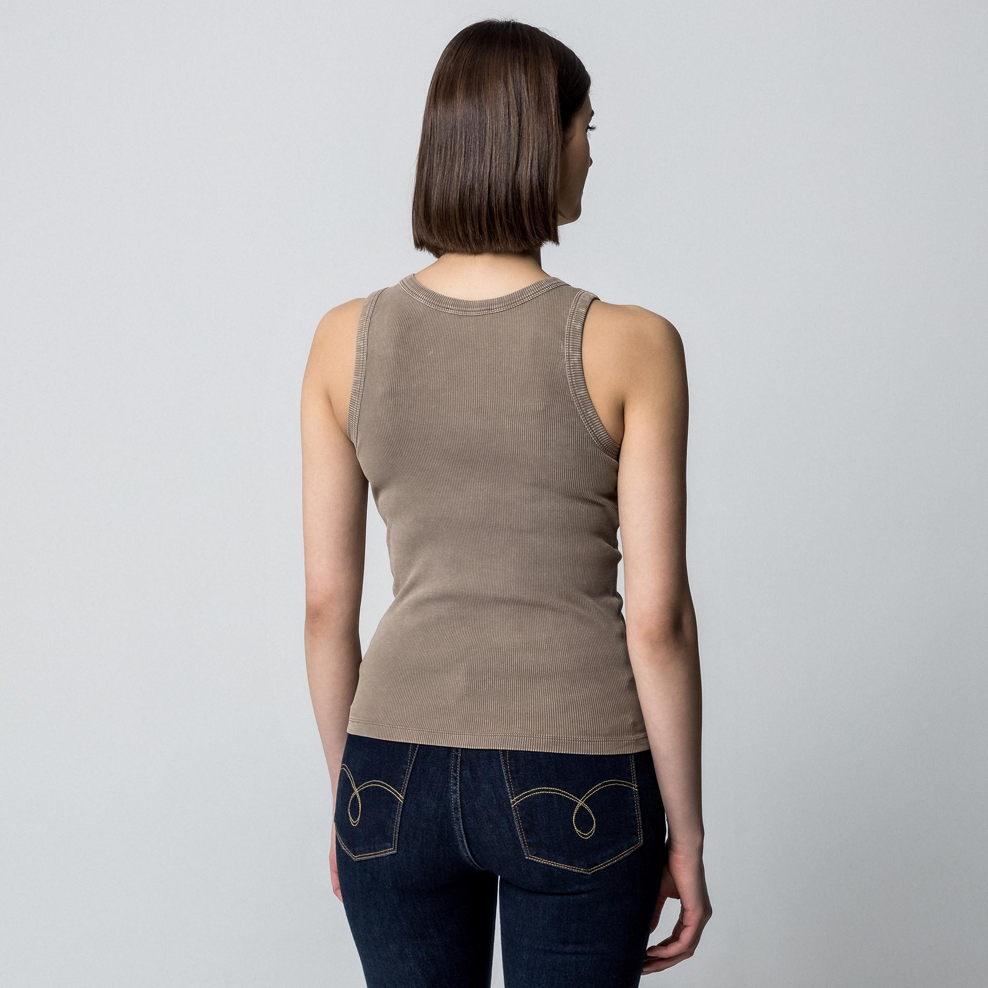 Manor Woman Ärmelloses Rippstrick Top