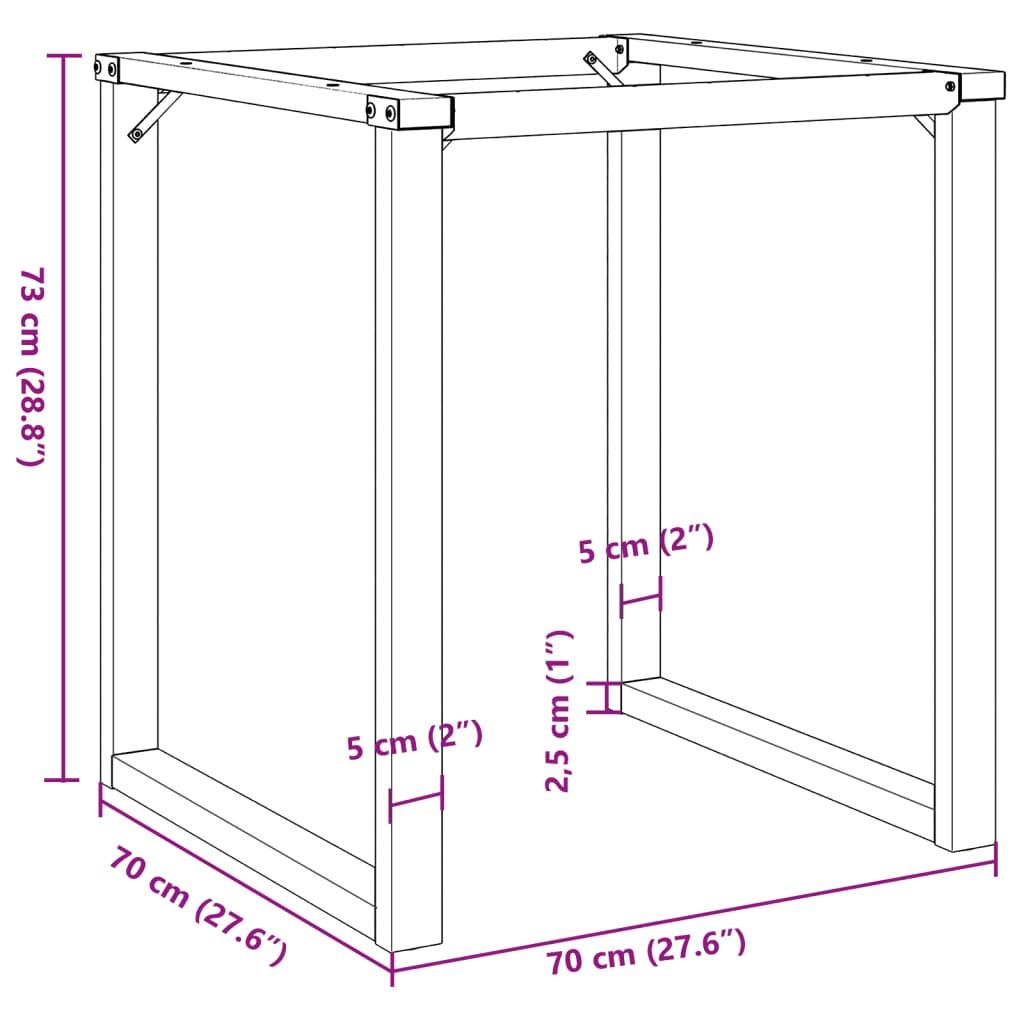 VidaXL Esstischbein metall