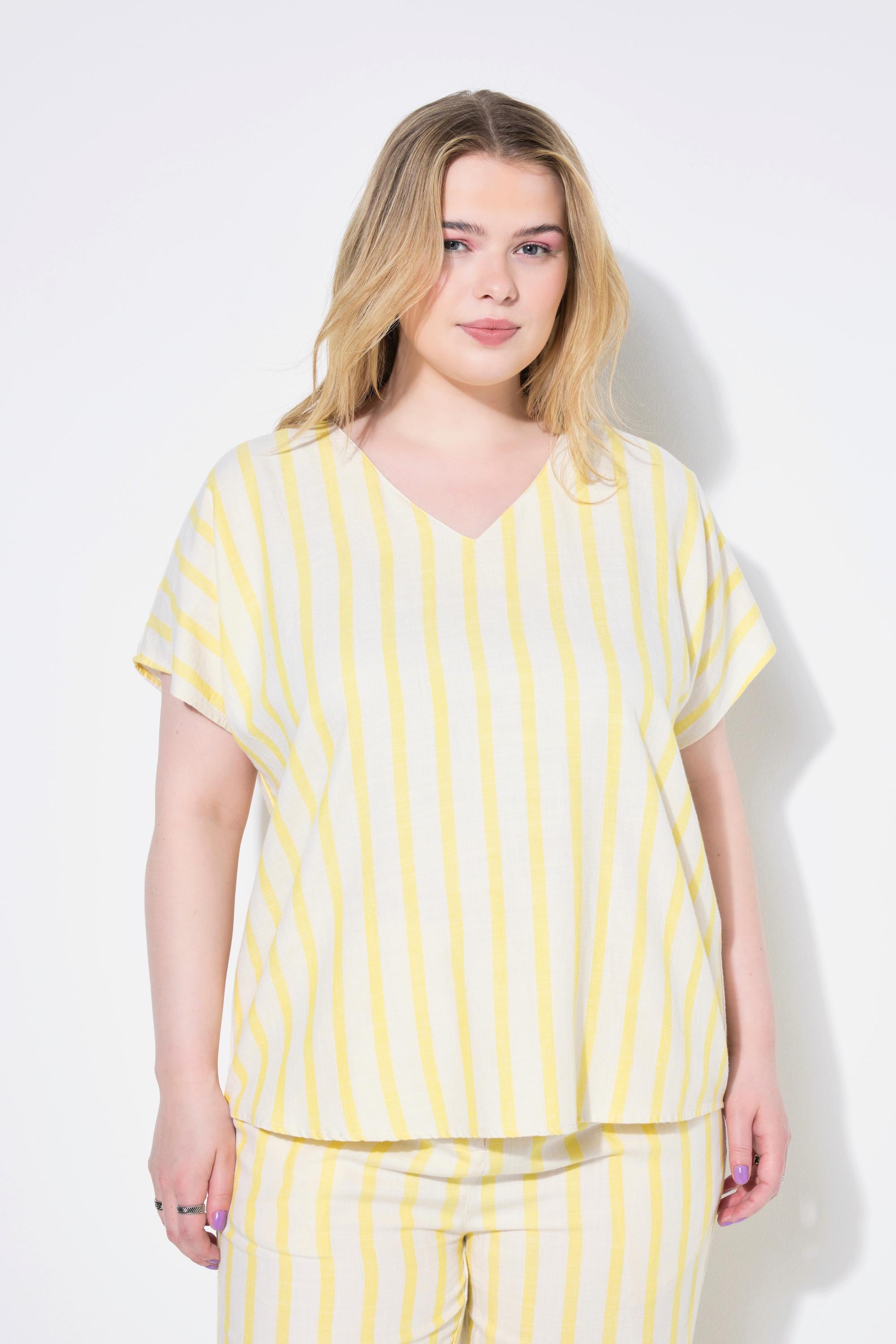Studio Untold Oversized Blusenshirt Gestreift