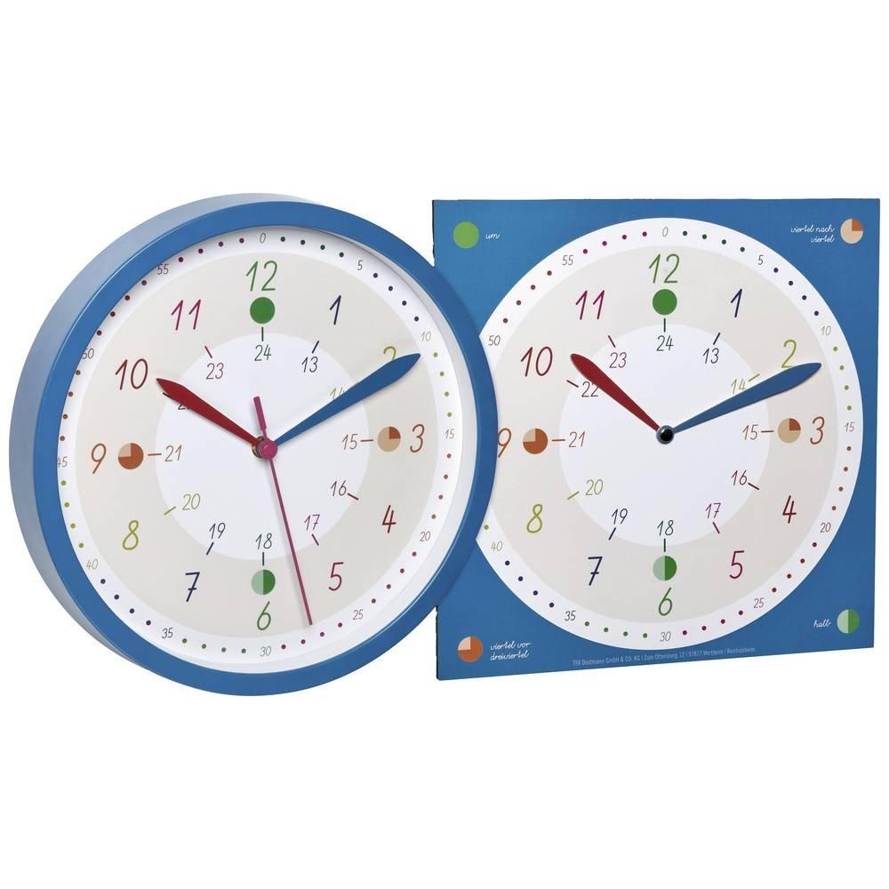 TFA Dostmann Kinder-Wanduhr mit Lernuhr TICK & TACK