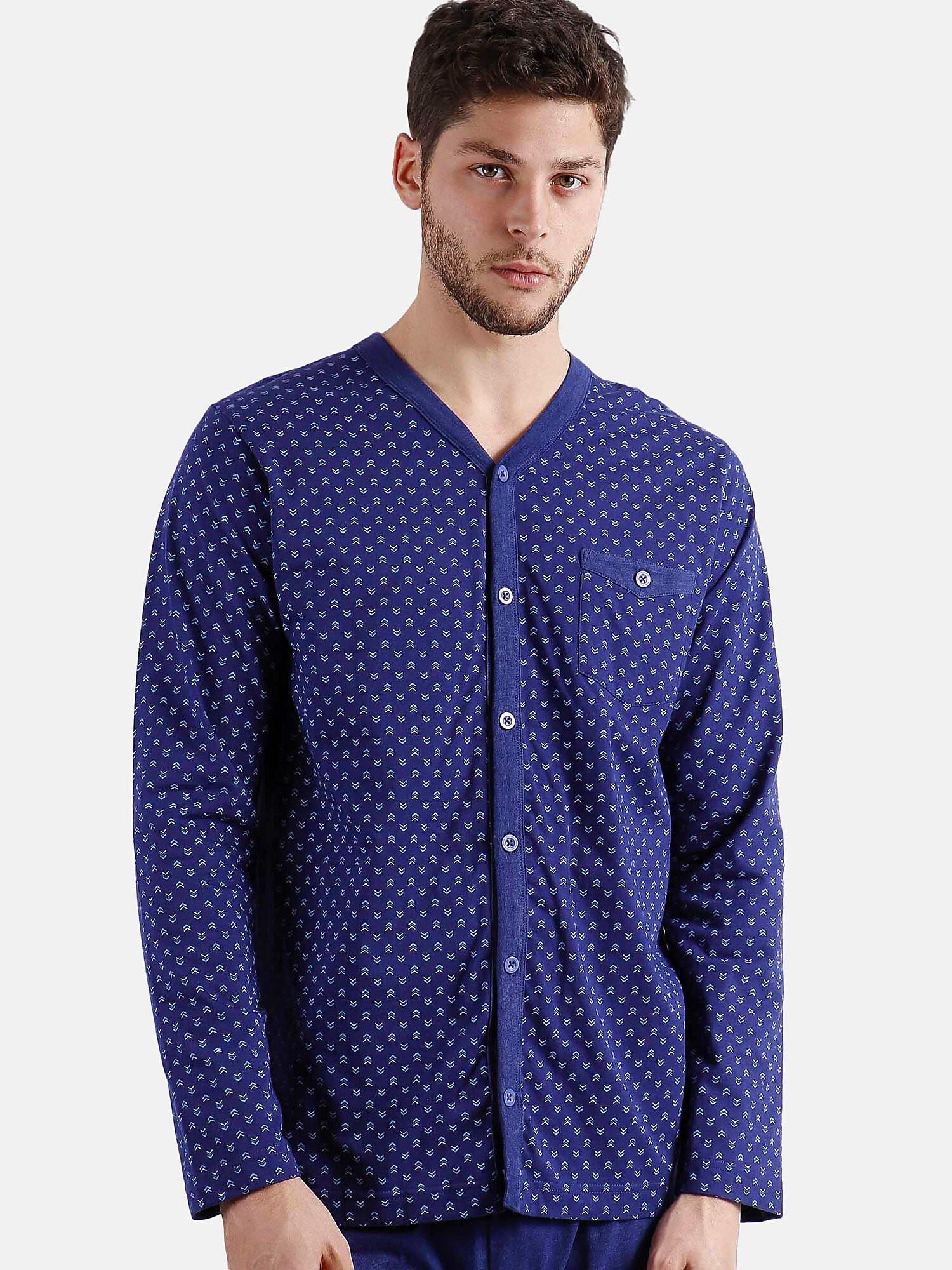 Admas Pyjama Hausanzug Hose und Hemd Spike