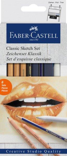 Faber-Castell FABER-CASTELL Zeichenset Klassik 114004 Bleistift,Papier, Pitt Oil