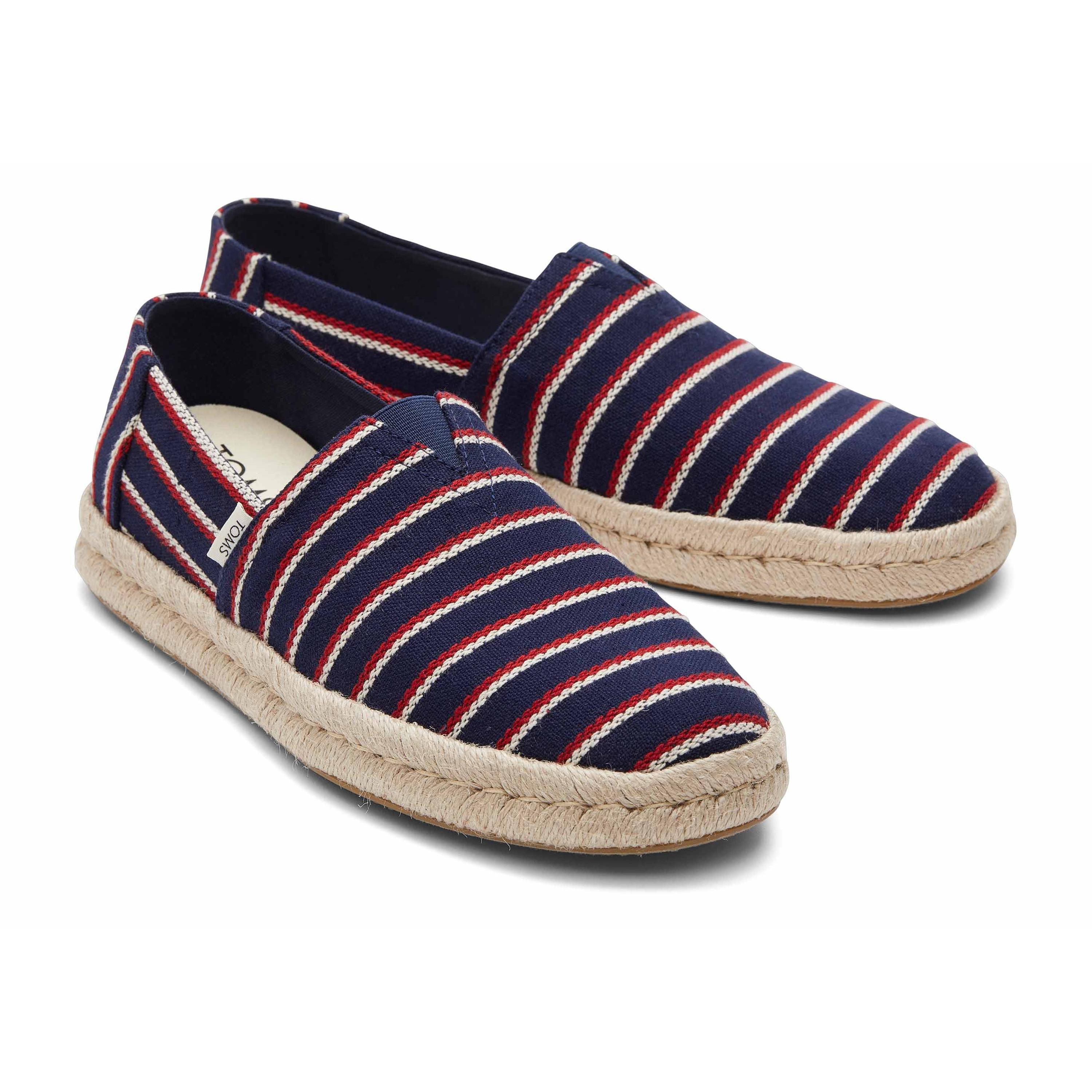 TOMS gestreifte espadrilles alpargata rope 2.0