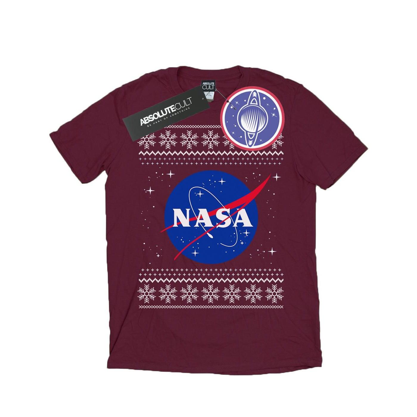 Nasa Christmas Jumper Style T-Shirt