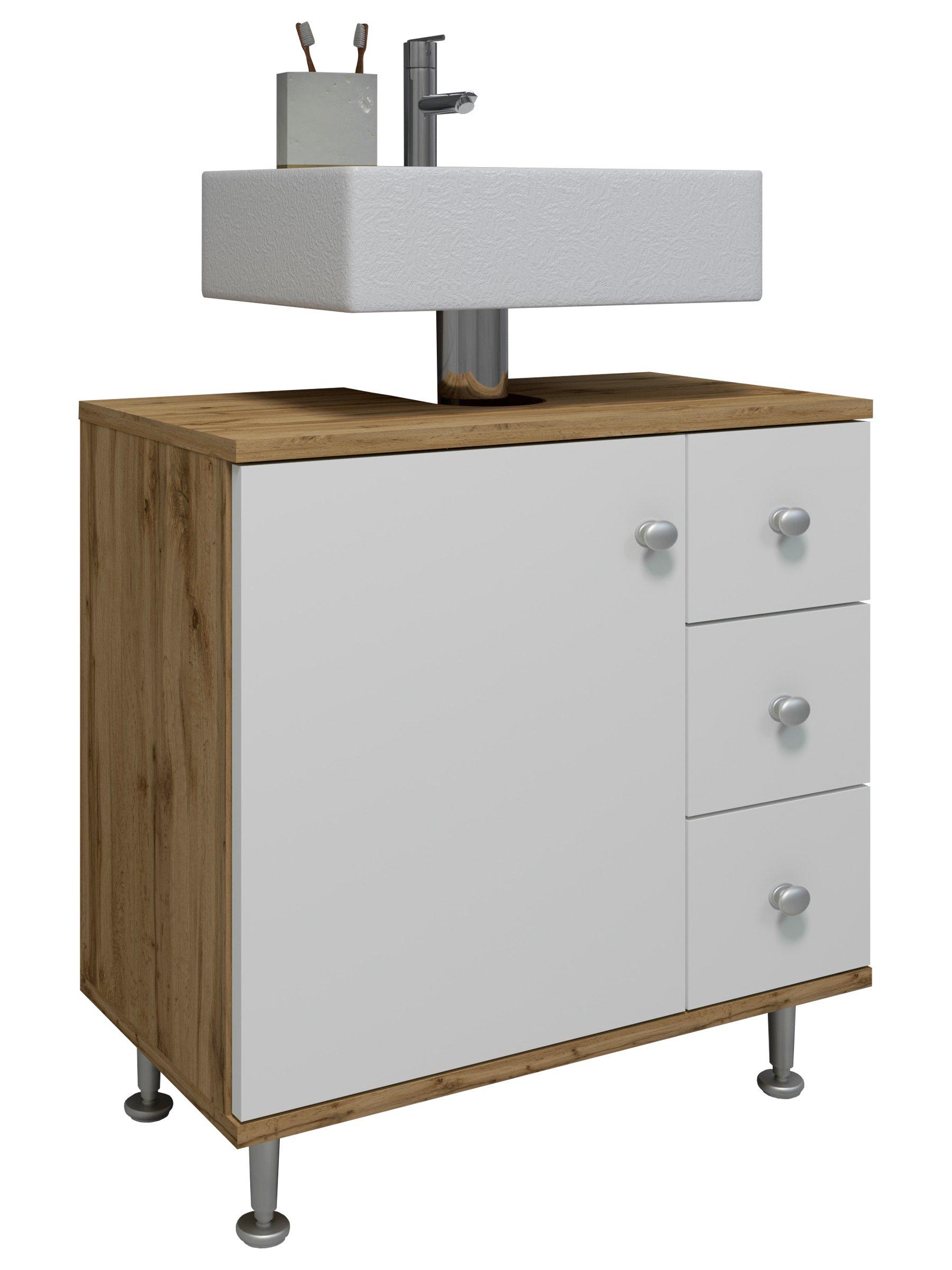 VCM Holz Badunterschrank Nilosi M