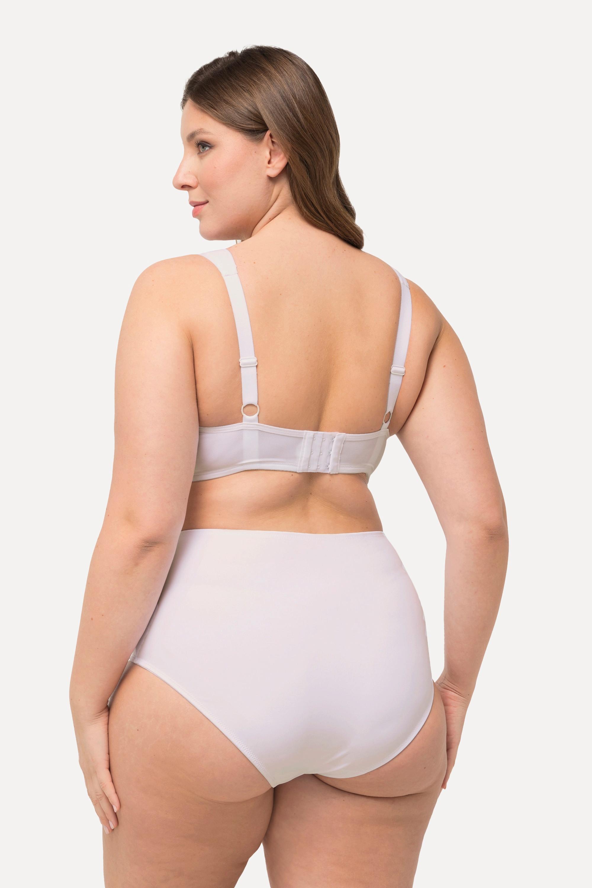 Ulla Popken Bügel-BH, Softschale, Mesh-Einsatz, Cup C - E