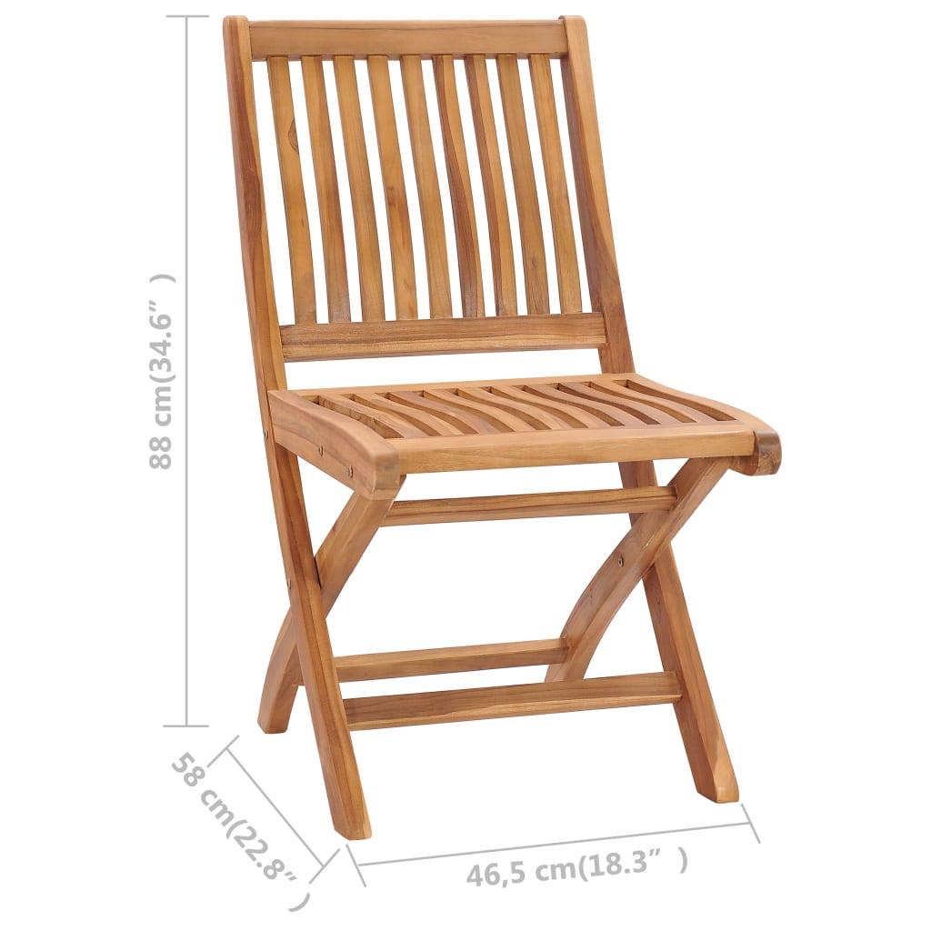 VidaXL Gartenstuhl teak