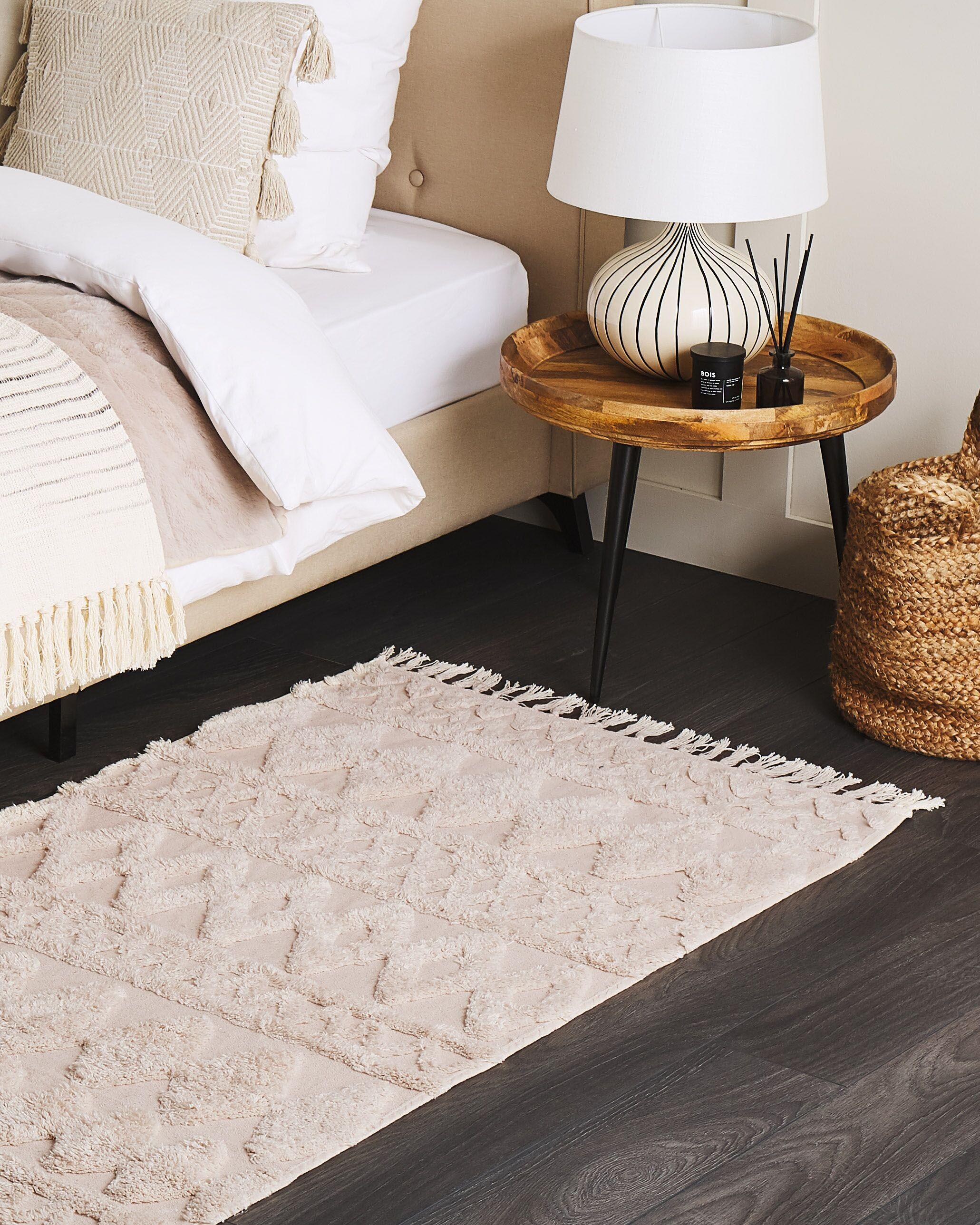 Beliani Teppich aus Baumwolle Boho DIDIM