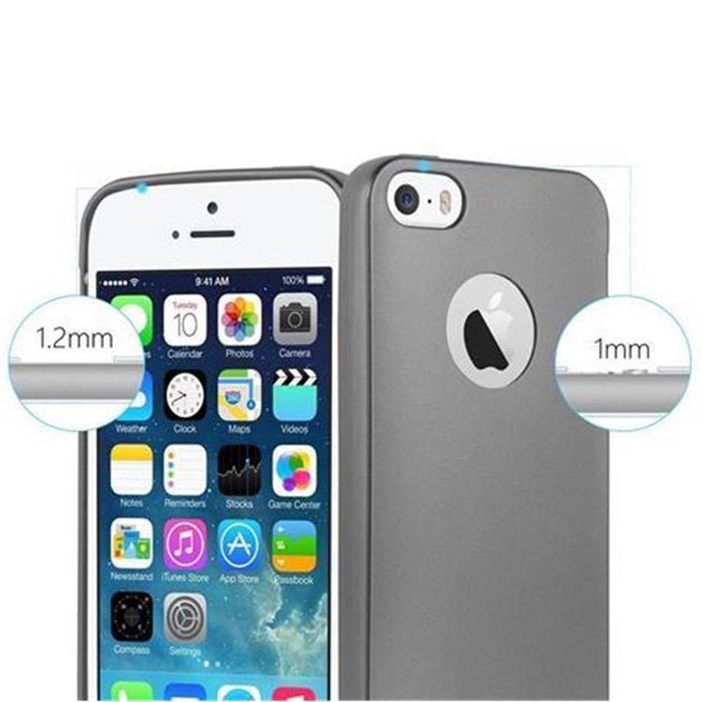 Cadorabo Hülle für Apple iPhone 5 5S SE 2016 TPU Silikon Matt
