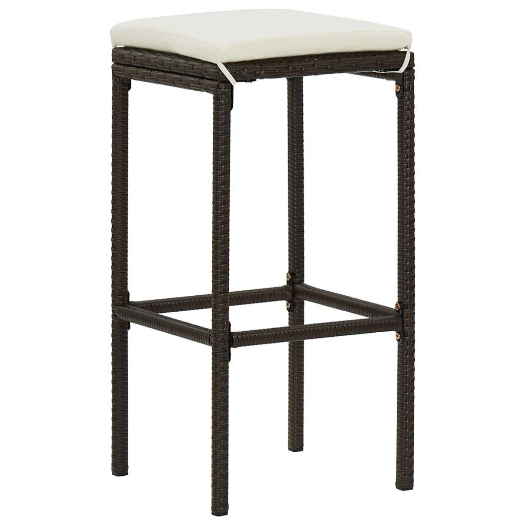 VidaXL Barstuhl poly-rattan