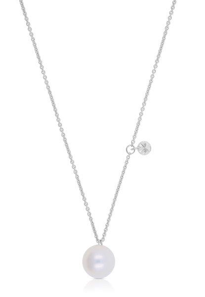 MUAU Schmuck Collier Weissgold 750 Akoya Perle 5.5-6mm Brillant 0.06ct.