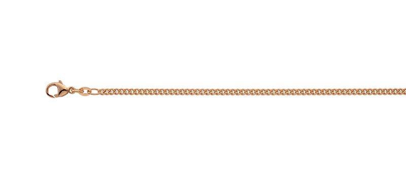 MUAU Schmuck Collier Panzer Rotgold 750, 2.7mm, 50cm