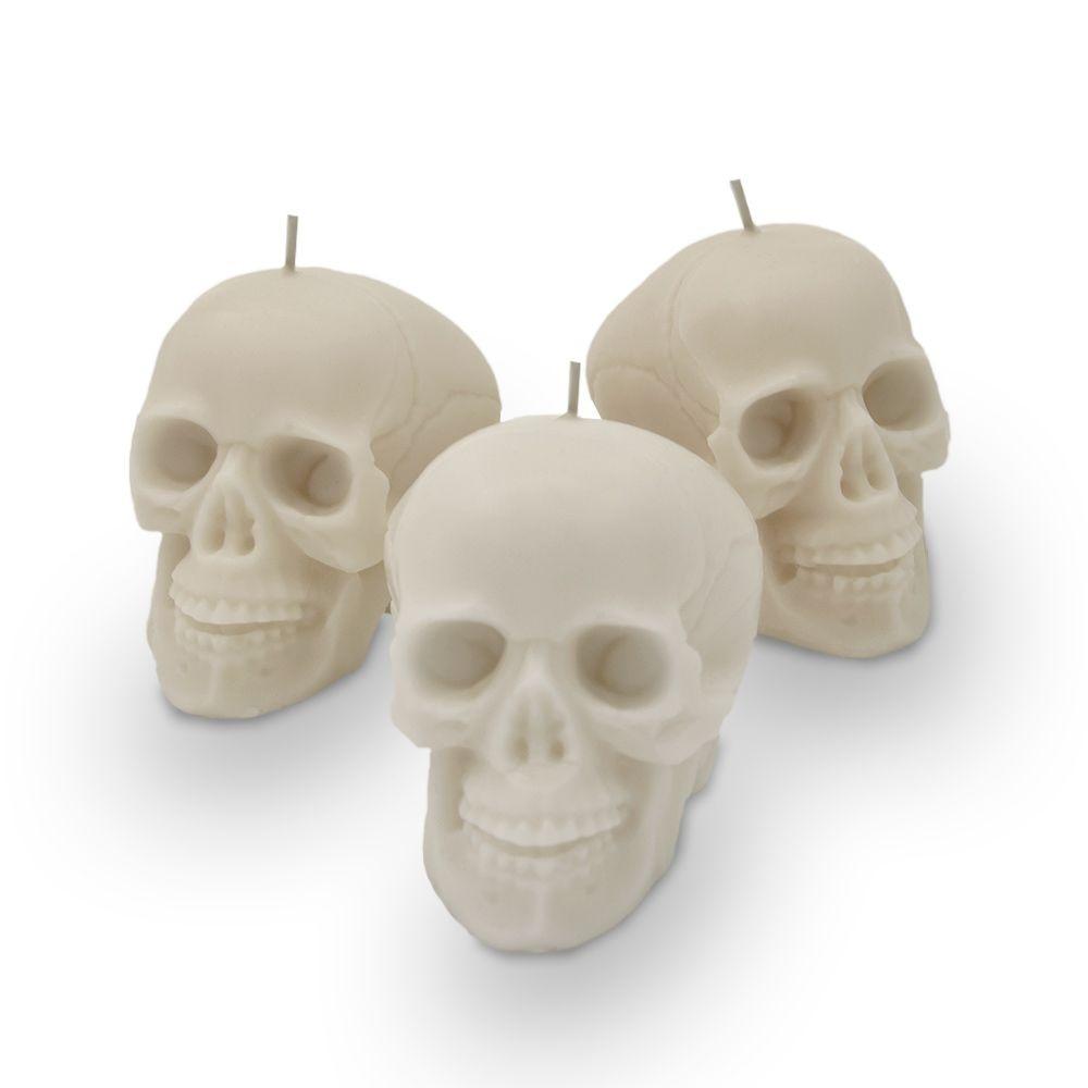Mikamax Totenkopf-Kerzen-Set