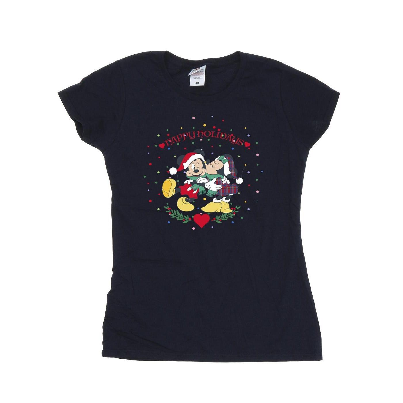 Disney Mickey und Minnie Maus Happy Holidays T-Shirt