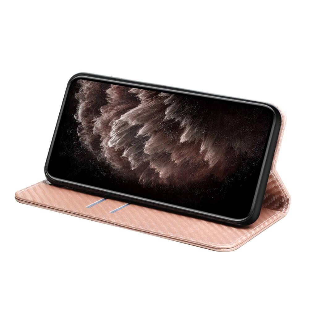 Cover-Discount Galaxy A34 - Carbon Look Flip Case Hülle