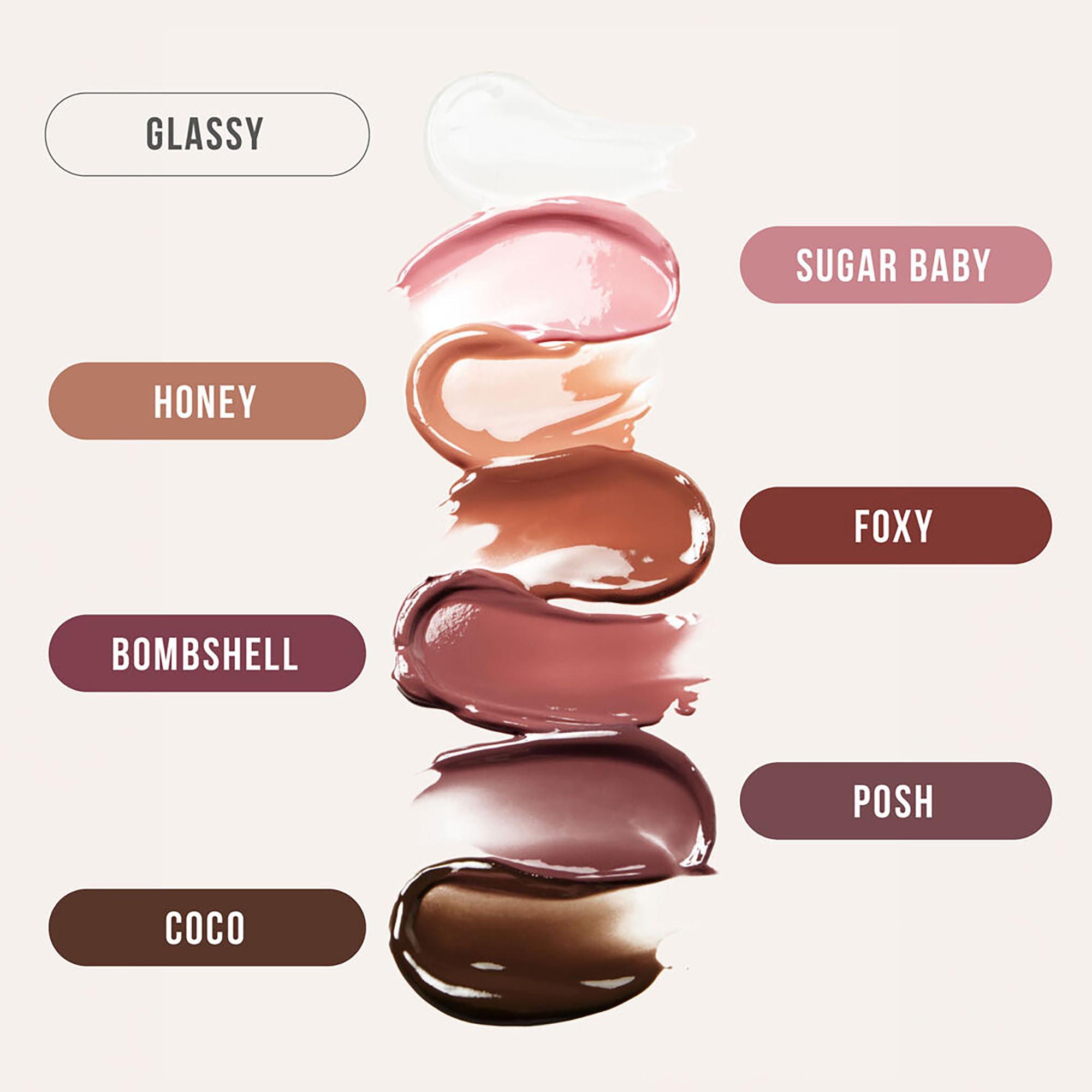 Huda Beauty FAUX FILLER LIP GLOSS FOXY Faux Filler - Hochglänzender Lipgloss