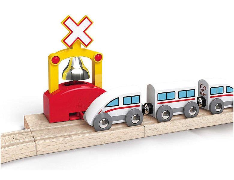 Hape Holz Eisenbahn Automatisches Eisenbahn-Glockensignal
