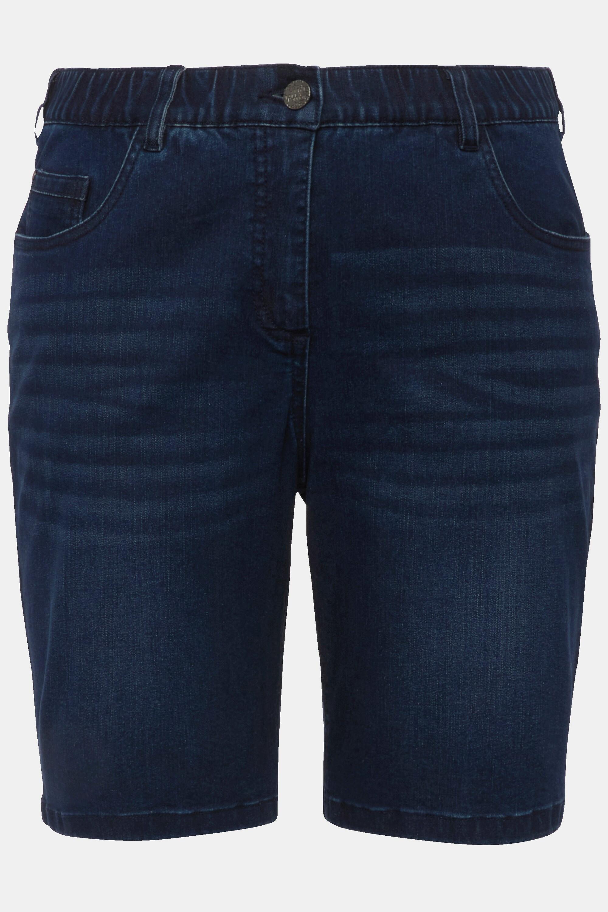 Ulla Popken Mandy 5-Pocket Komfortbund Jeansbermuda