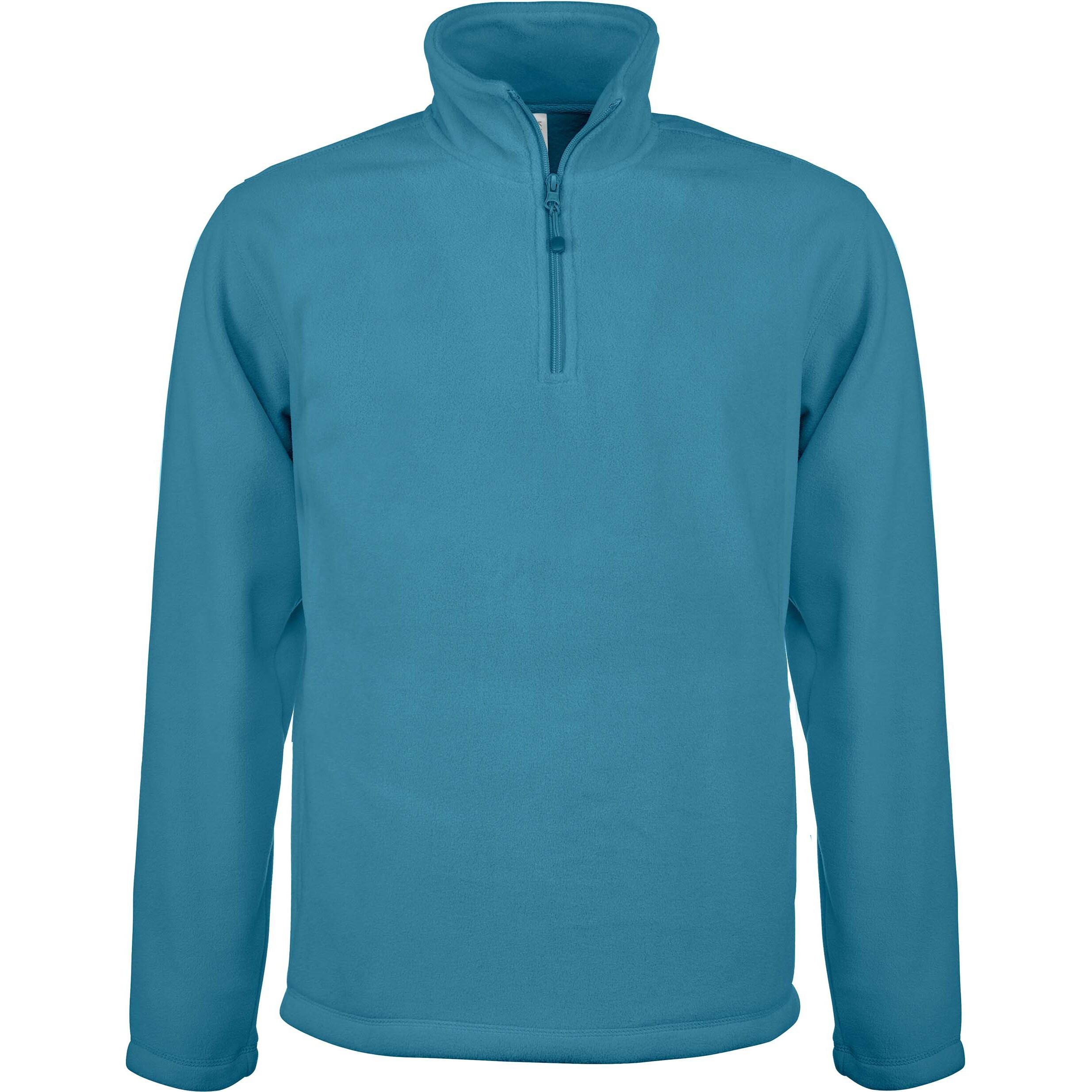 Kariban fleecejacke mit reißverchlukragen enzo