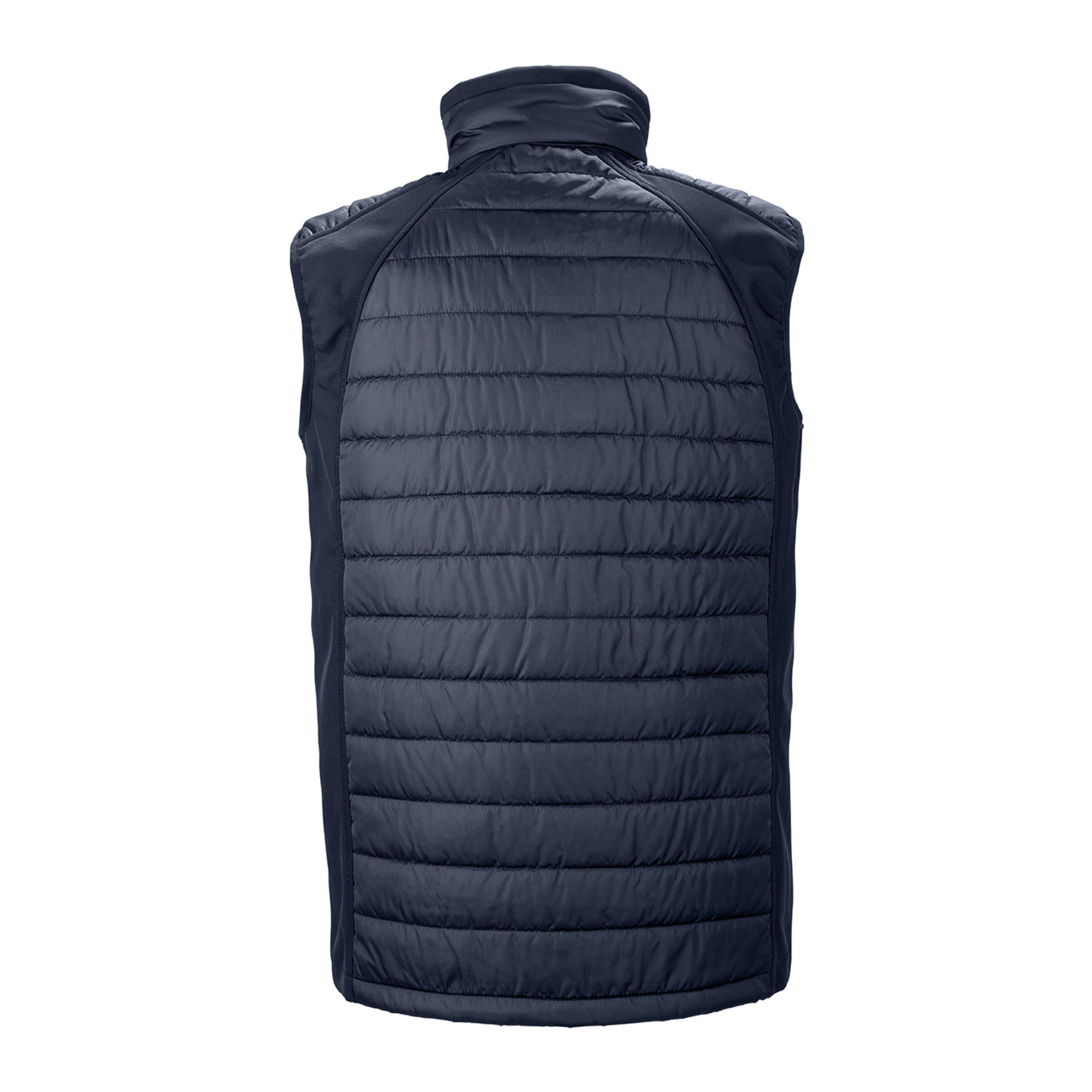 Result recycelte gepolsterte daunenjacke black compass