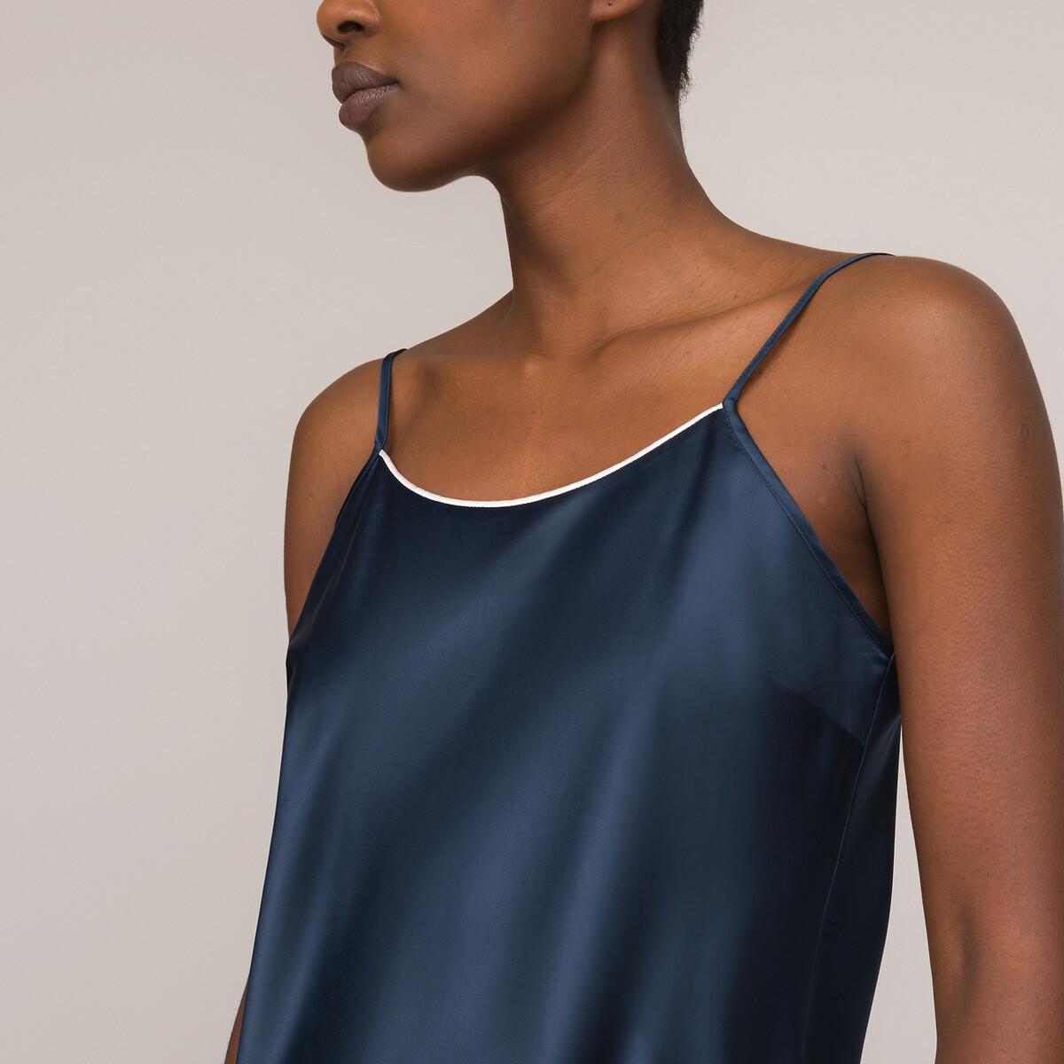 La Redoute Collections Nachthemd mit schmalen Trägern
