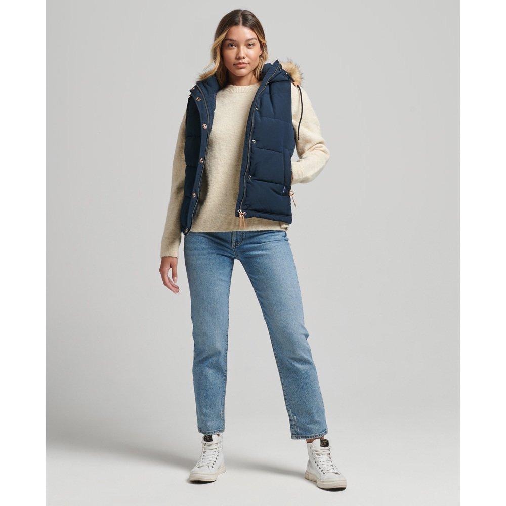 Superdry ärmelloe daunenjacke uperdry everet