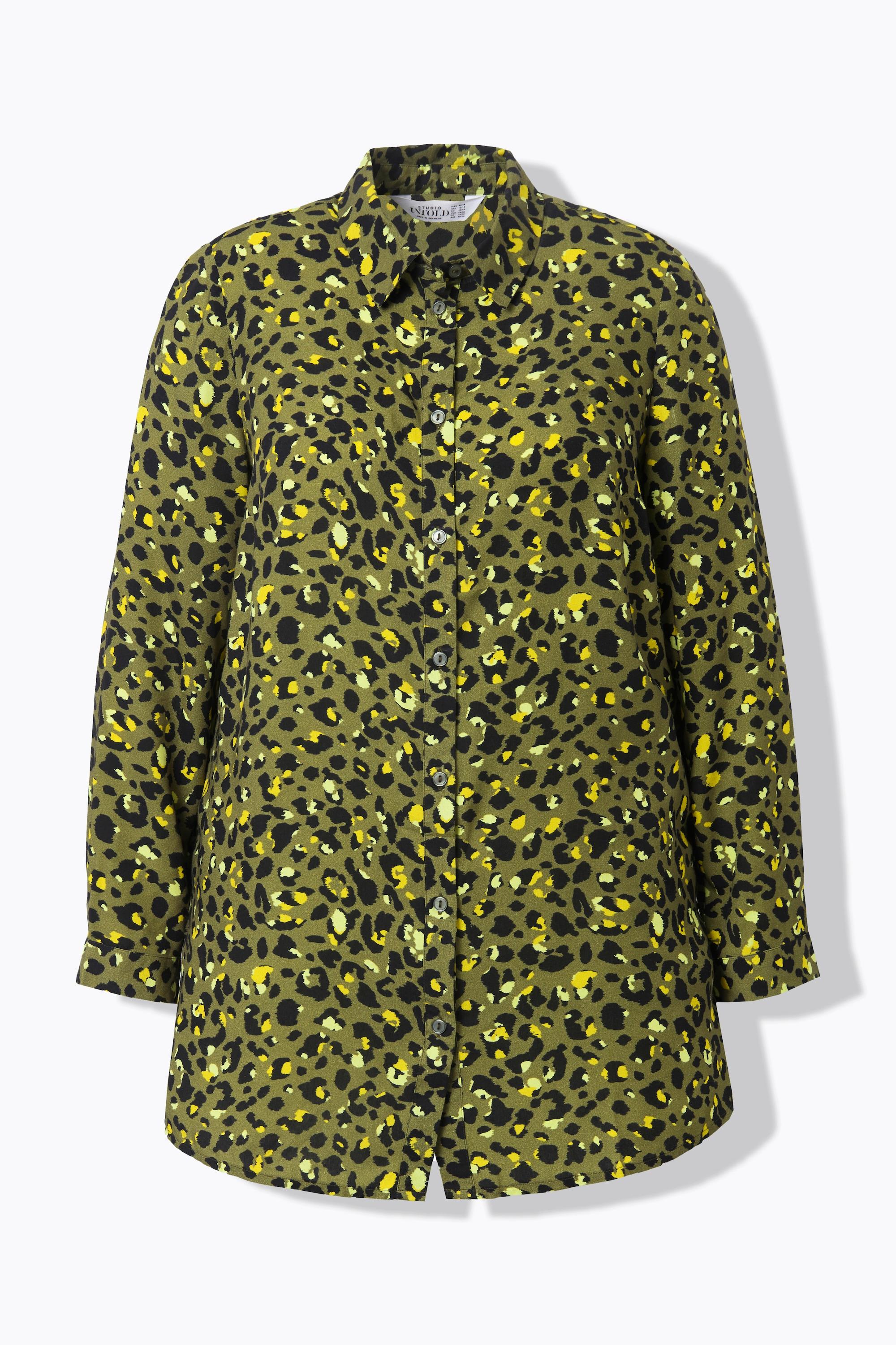 Studio Untold Hemdbluse, Boxy Shape moosgrün