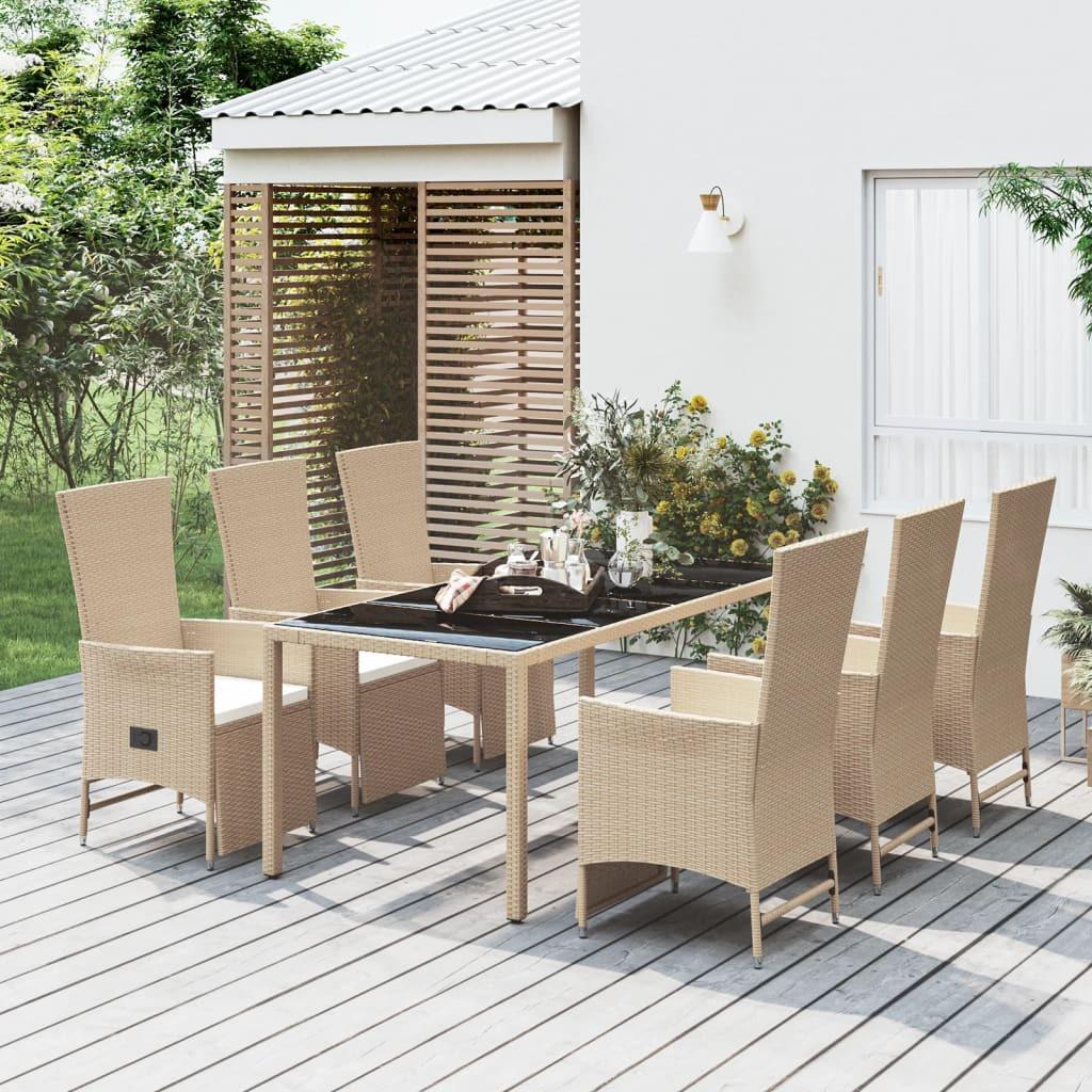 VidaXL Garten essgruppe poly-rattan