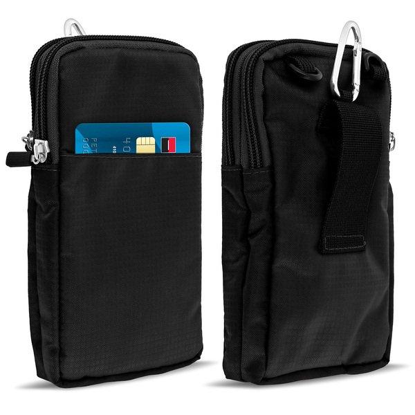 Avizar Gürteltasche + Karabinerhaken Schwarz