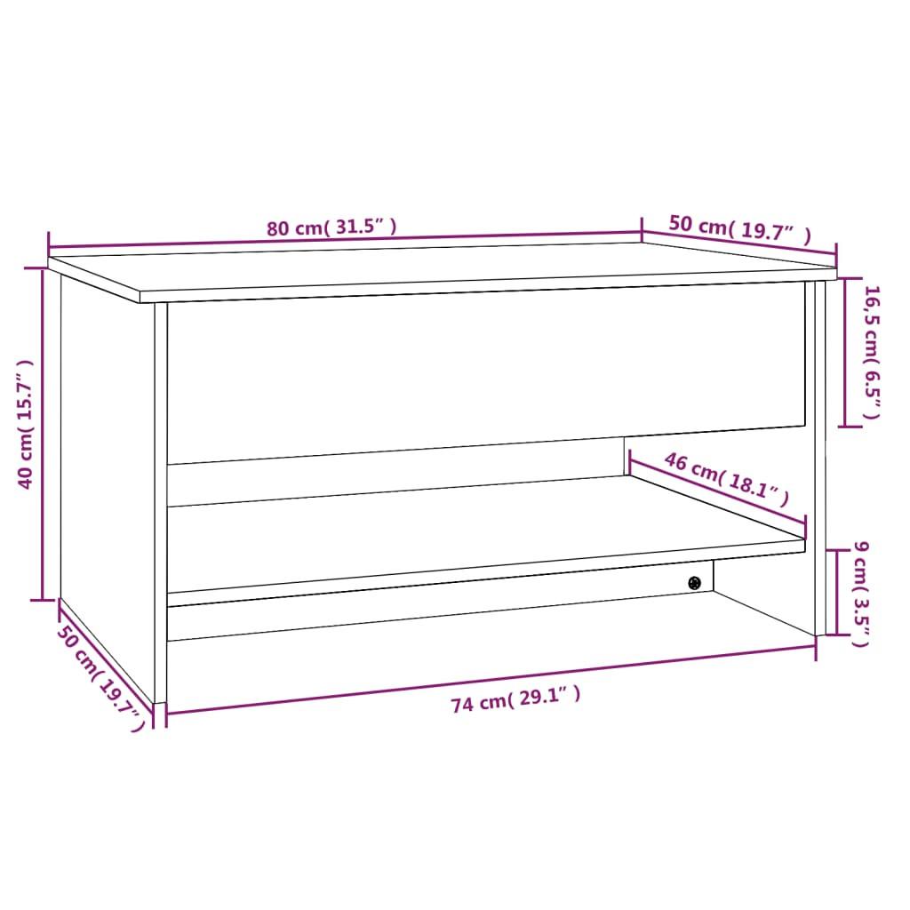 VidaXL Couchtisch holzwerkstoff