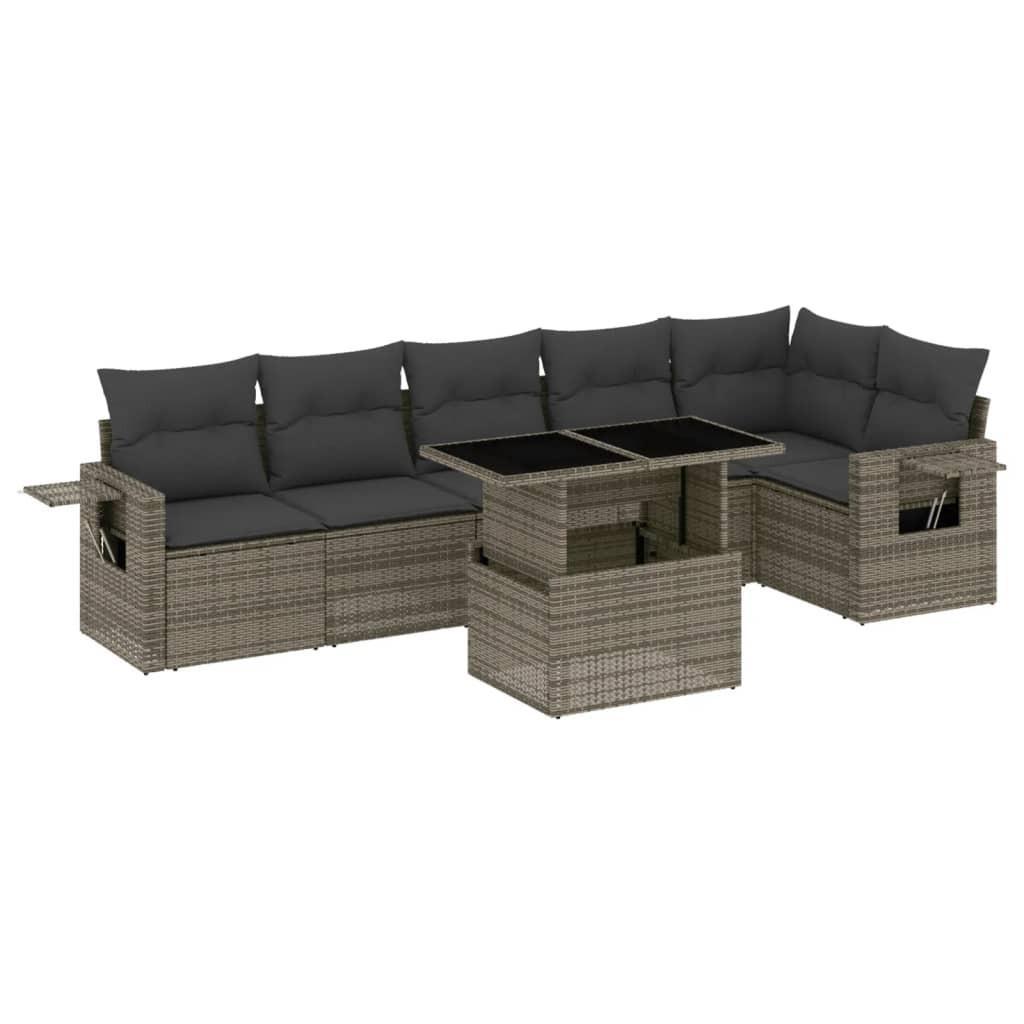 VidaXL Garten sofagarnitur poly-rattan