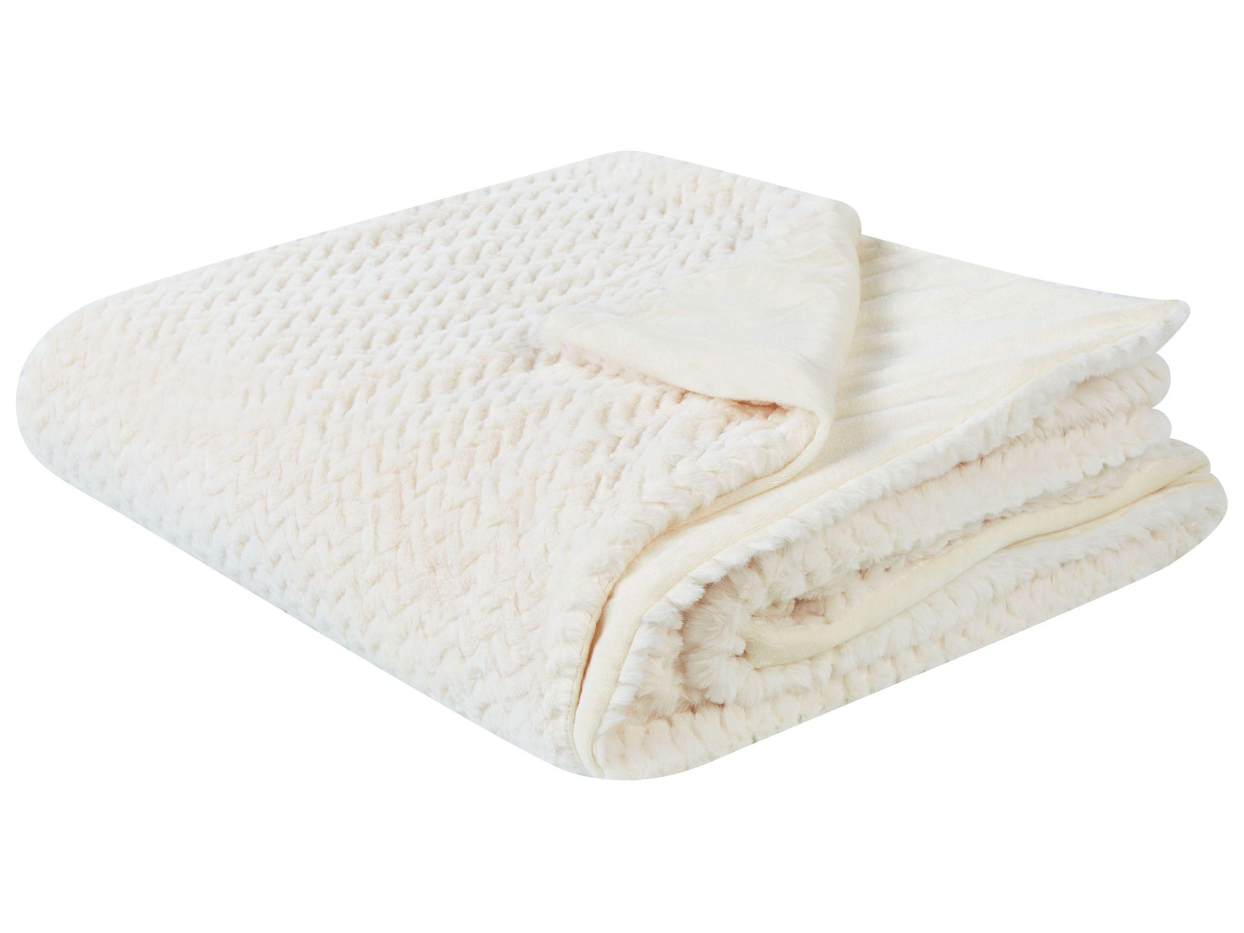 Beliani Tagesdecke aus Webpelz SURMI