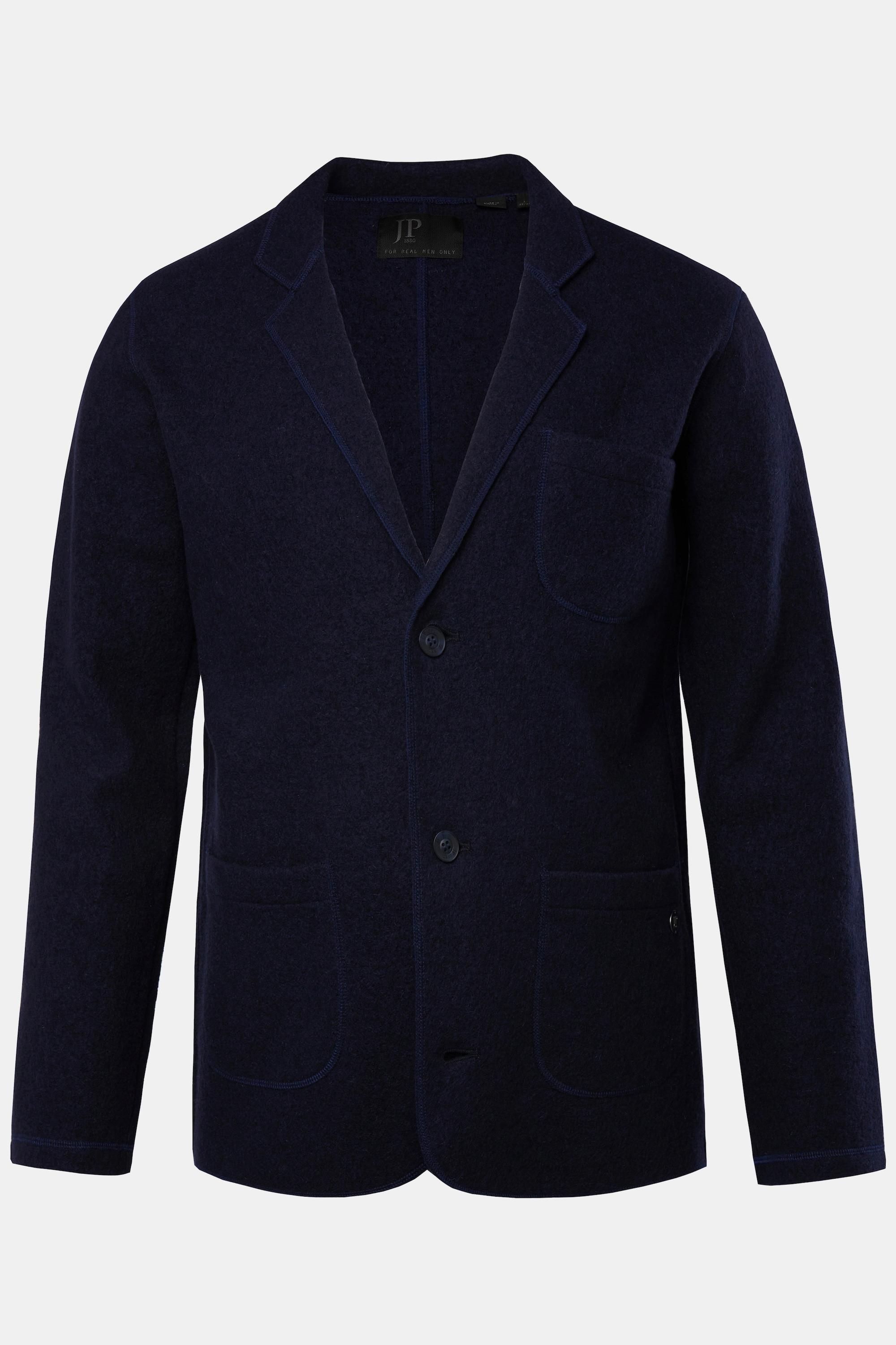 JP1880 Stricksakko Wollstrick Reverskragen