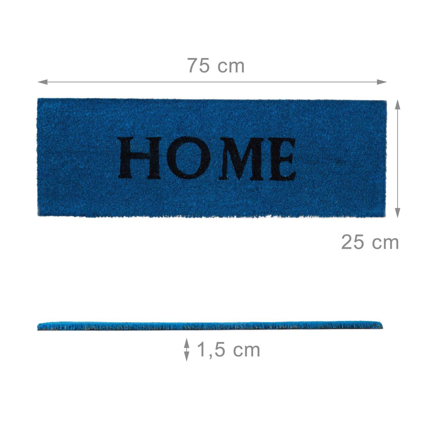 B2X Fußmatte Kokosfaser schmal „HOME“