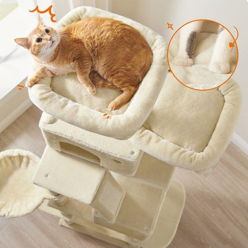 Northio Großer Kratzbaum mit Kratzbaum, Aussichtspunkten und Hängematte