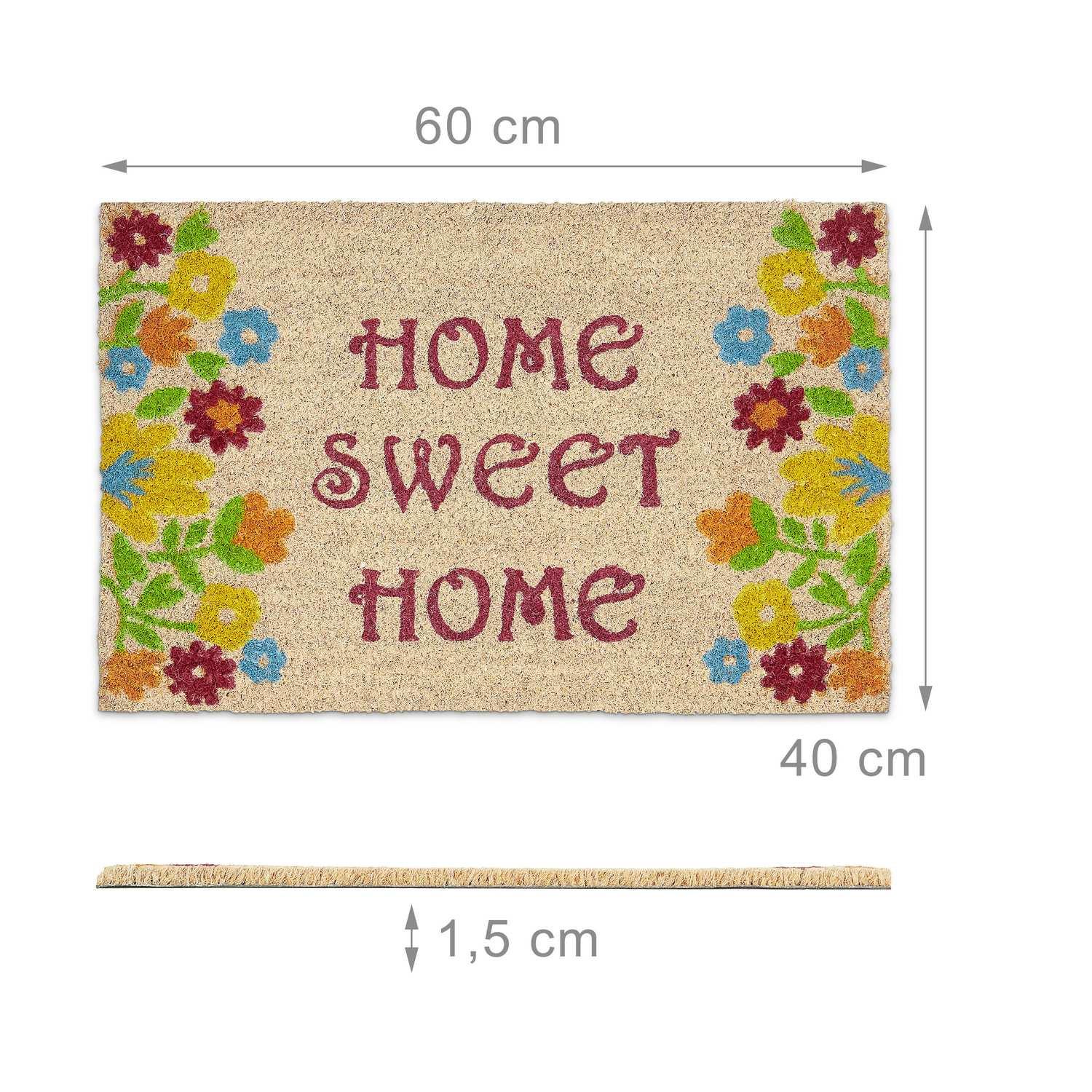 B2X Fußmatte Kokosfaser „Home Sweet Home“