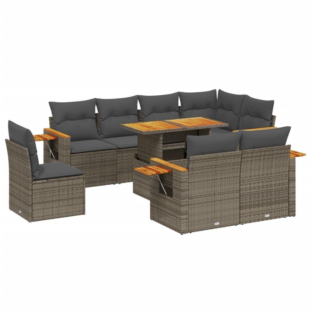 VidaXL Garten sofagarnitur poly-rattan