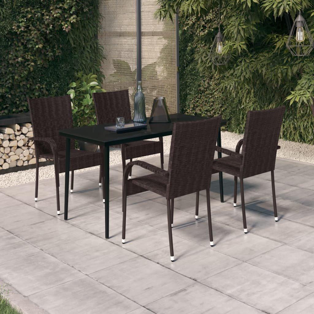 VidaXL Garten essgruppe poly-rattan