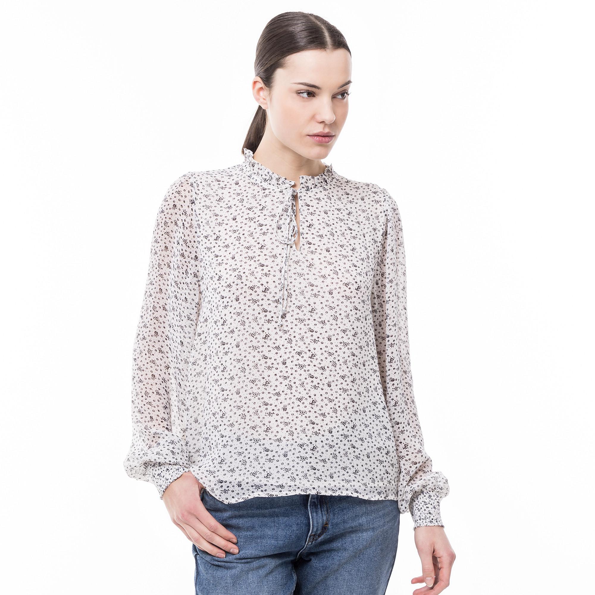Manor Woman Langarm Bluse mit Blumenmuster