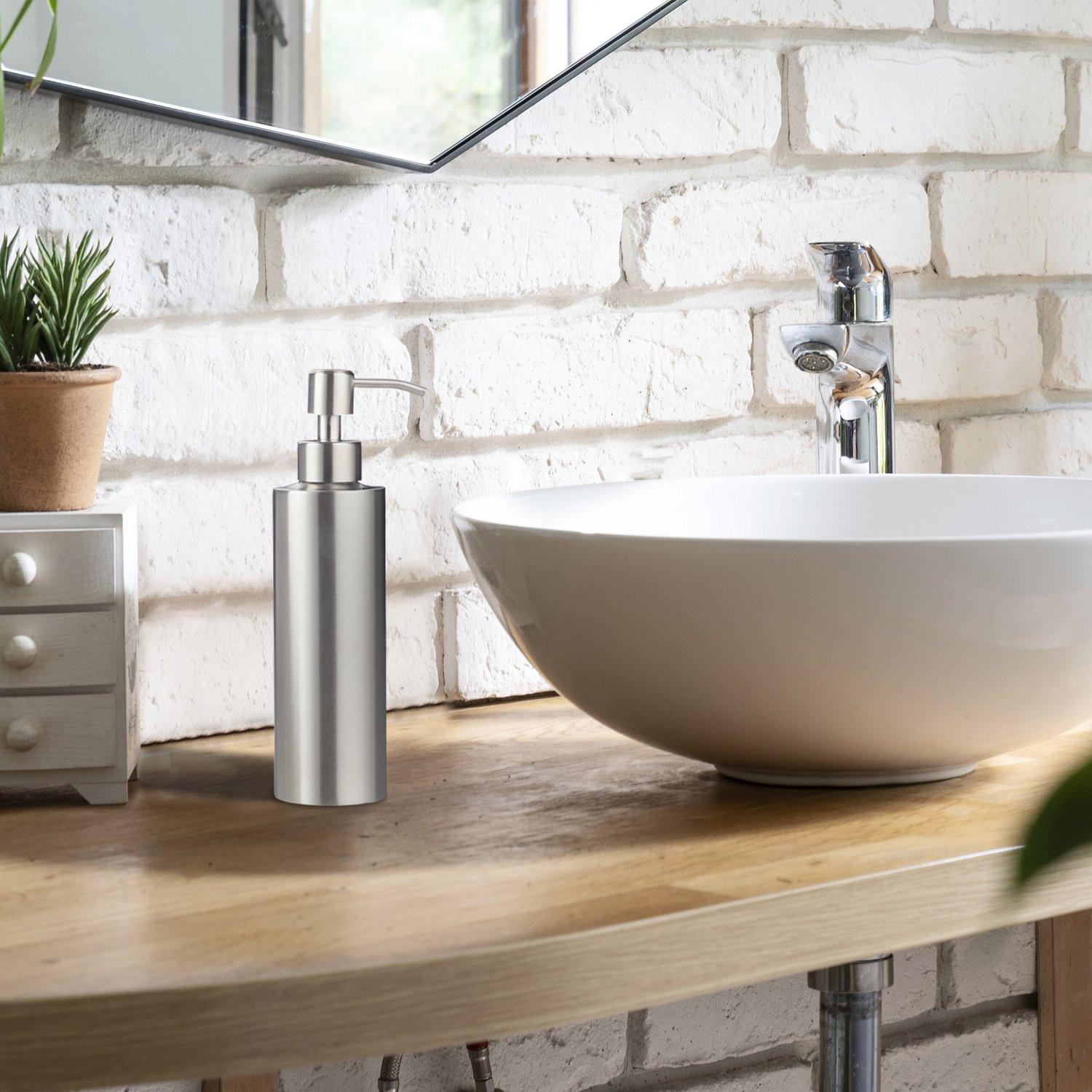 Northix Seifenpumpe aus Edelstahl 300 ml