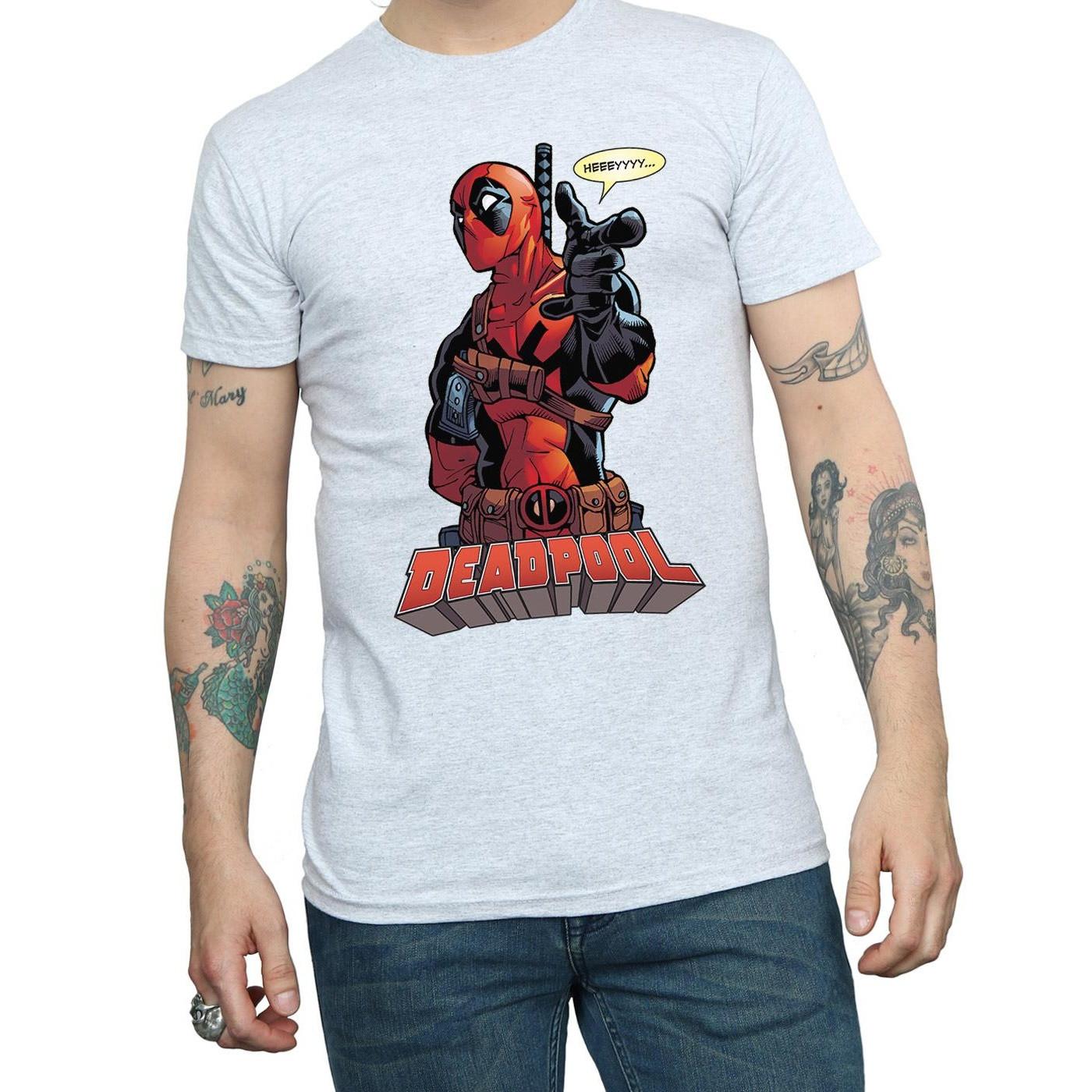 Deadpool Logo Print T-Shirt