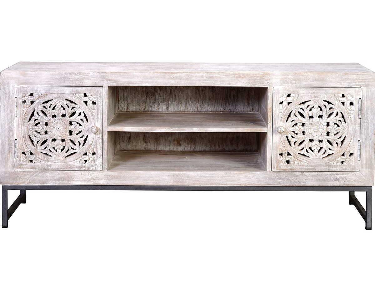 mutoni TV-Lowboard Mykonos Mango vintage weiss 130